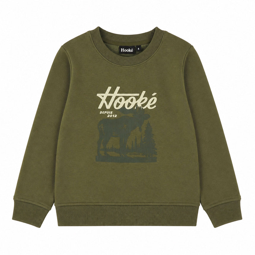 Gilet Ouaté Gardien de la Nature 2-12ans-Hooke-Olive-2-HO3-CLSPKB07201-CLÉMENT
