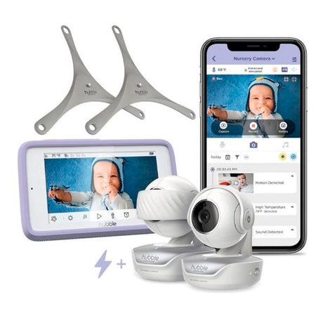 Moniteur Nursery Deluxe Twin-Hubble Connected-HUB-HCTNPDL2-CA-CLÉMENT