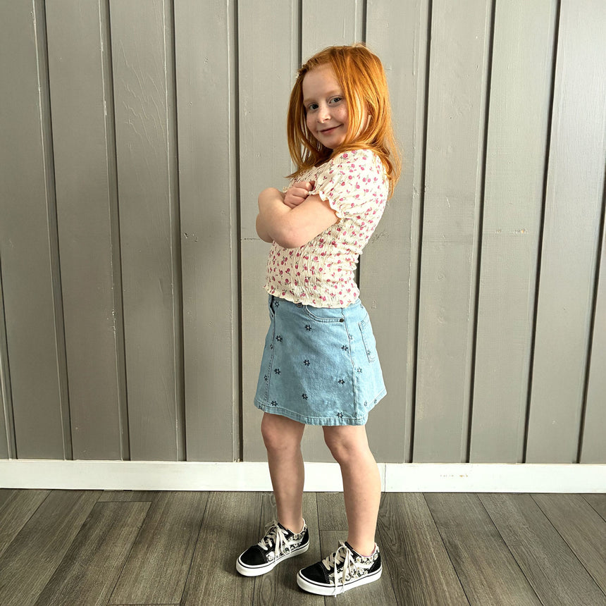 Cherries Flowers Top 7-14