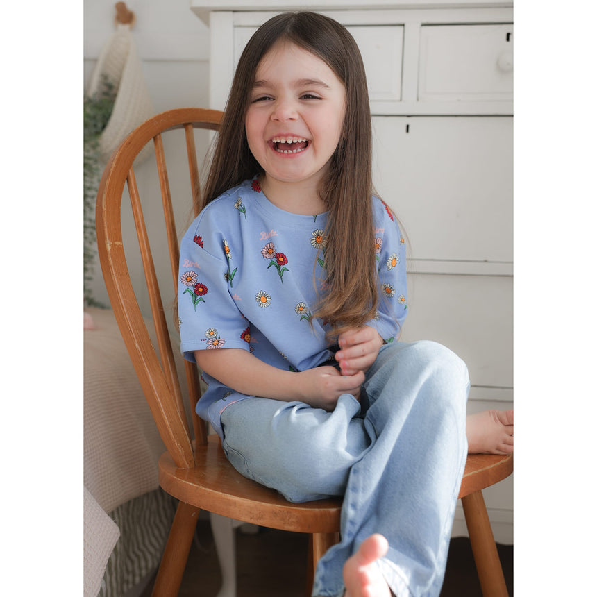 T-shirt Imprimée Fleur Sauvage 2-10ans-Birdz-BR2-44007-SP26-B-CLÉMENT