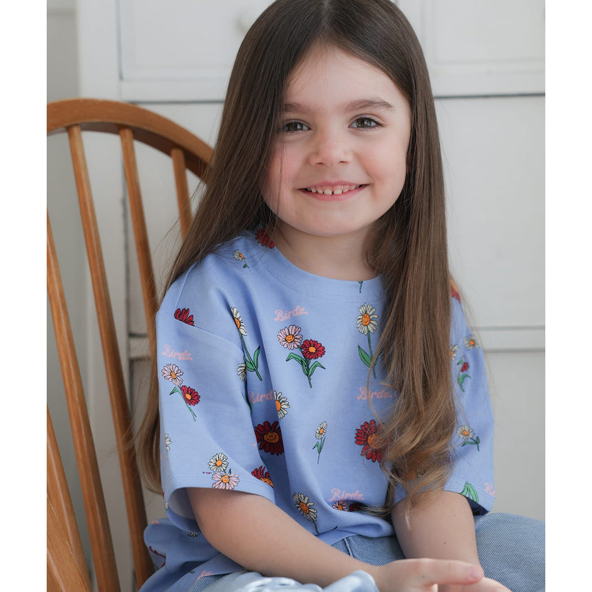 T-shirt Imprimée Fleur Sauvage 2-10ans-Birdz-BR2-44007-SP26-B-CLÉMENT