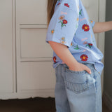 T-shirt Imprimée Fleur Sauvage 2-10ans-Birdz-BR2-44007-SP26-B-CLÉMENT