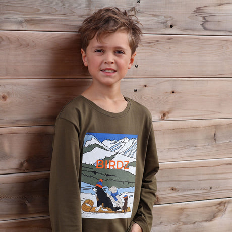 T-shirt Chien Traîneau 2-10ans-Birdz-BR2-44002-F26-O-CLÉMENT