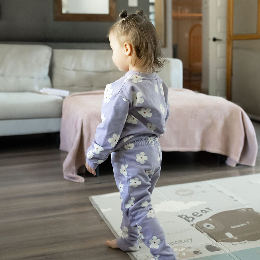 Pantalon Ouaté Lilas Fleurs 2-8ans-Camp by Birdz-NAS-CLSPKG295-LF-CLÉMENT