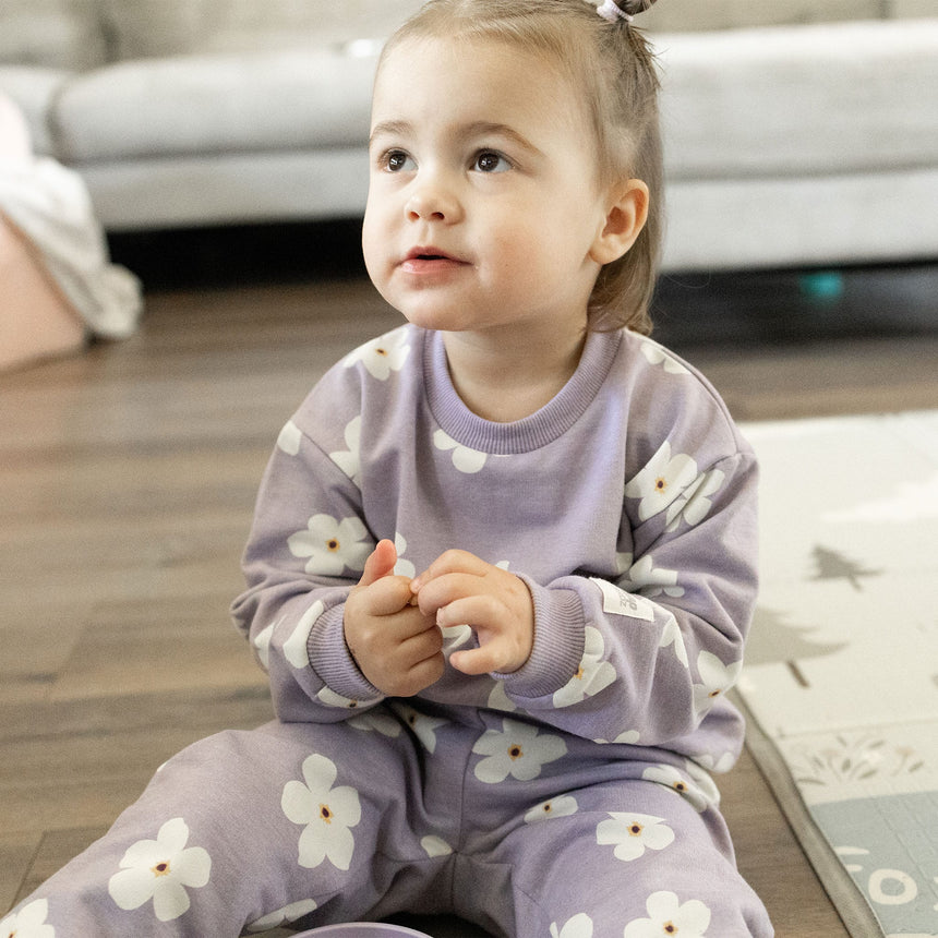 Pantalon Ouaté Lilas Fleurs 2-8ans-Camp by Birdz-NAS-CLSPKG295-LF-CLÉMENT
