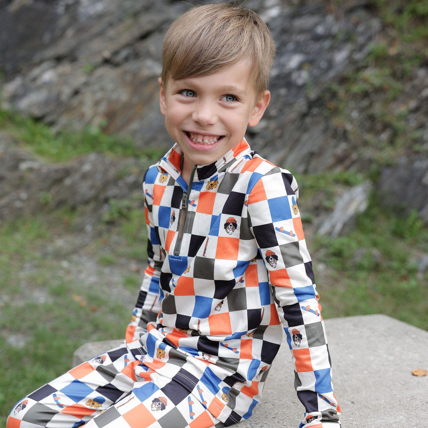 Plaid Checker Thermal Set 2-14