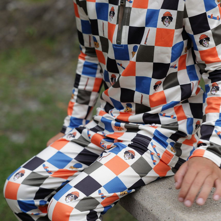 Plaid Checker Thermal Set 2-14