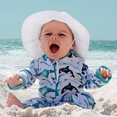Chapeau UV Aqua-Dry 2-12ans-Jan n Jul-JAJ-HADO-WHT-2-CLÉMENT
