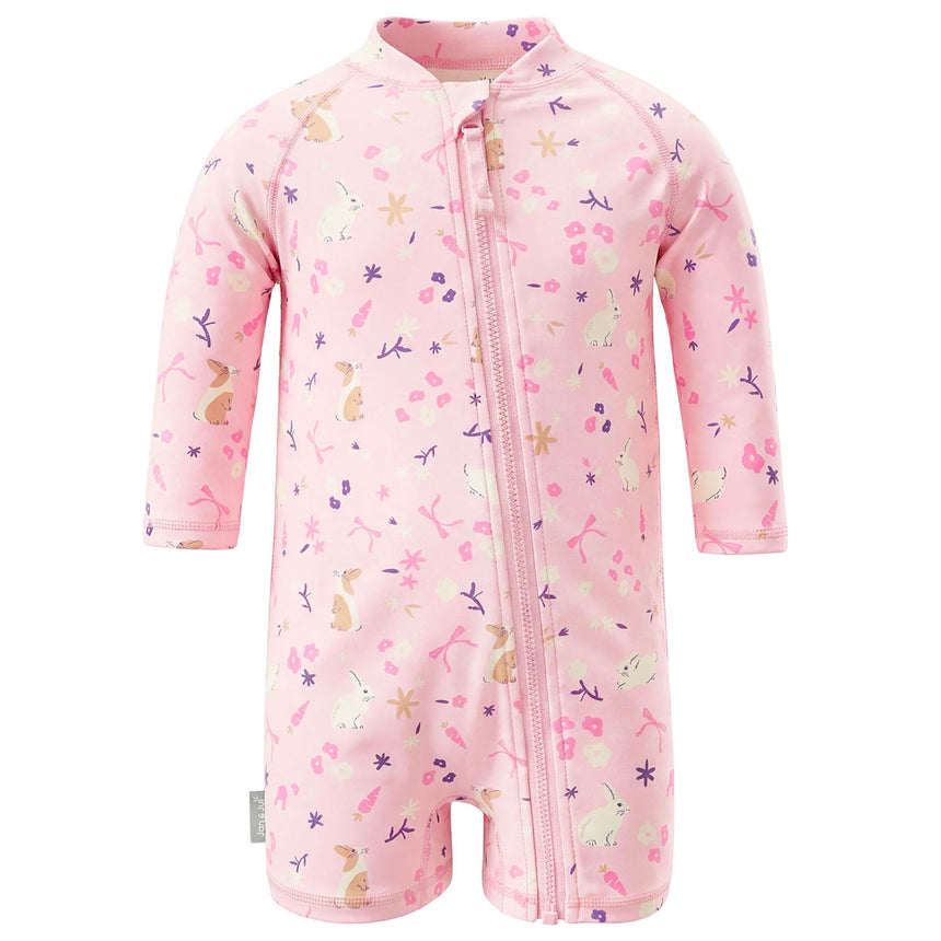 Maillot UV Lapins Fleurs 6-24mois-Jan n Jul-Rose-6-12 m-JAJ-UG1-BUF-1-CLÉMENT