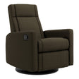 Fauteuil Berçant et Pivotant Nelly - Tissu Anti-tache Mojo Espresso-Jaymar BB-JAM-521-ESPRE006-CLÉMENT