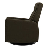 Fauteuil Berçant et Pivotant Nelly - Tissu Anti-tache Mojo Espresso-Jaymar BB-JAM-521-ESPRE006-CLÉMENT
