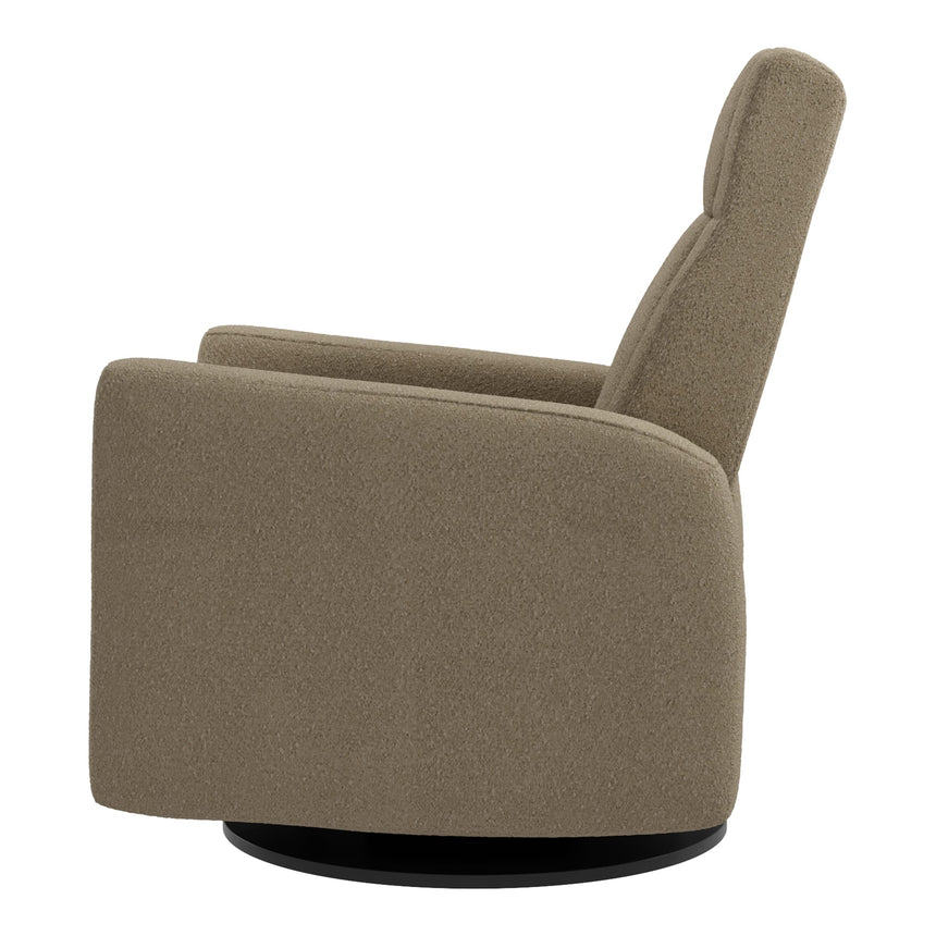 Fauteuil Berçant et Pivotant Nelly - Tissu Anti-tache Tessa Mocha-Jaymar BB-JAM-521-MOCHA606-CLÉMENT