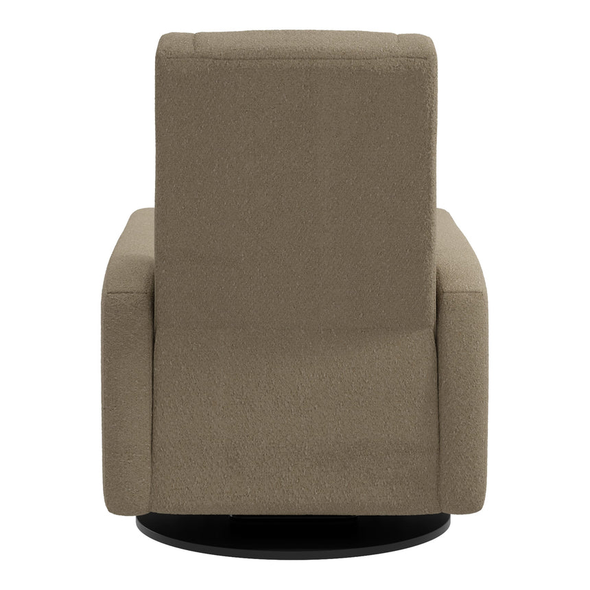 Fauteuil Berçant et Pivotant Nelly - Tissu Anti-tache Tessa Mocha-Jaymar BB-JAM-521-MOCHA606-CLÉMENT