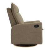 Fauteuil Berçant et Pivotant Arya - Tissu Anti-tache Tessa Mocha-Jaymar BB-JAM-522-MOCHA606-CLÉMENT