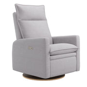 Fauteuil Berçant et Pivotant Arya - Como Dove Gris avec Mécanisme Électrique-Jaymar BB-JAM-526-COMO-61-CLÉMENT
