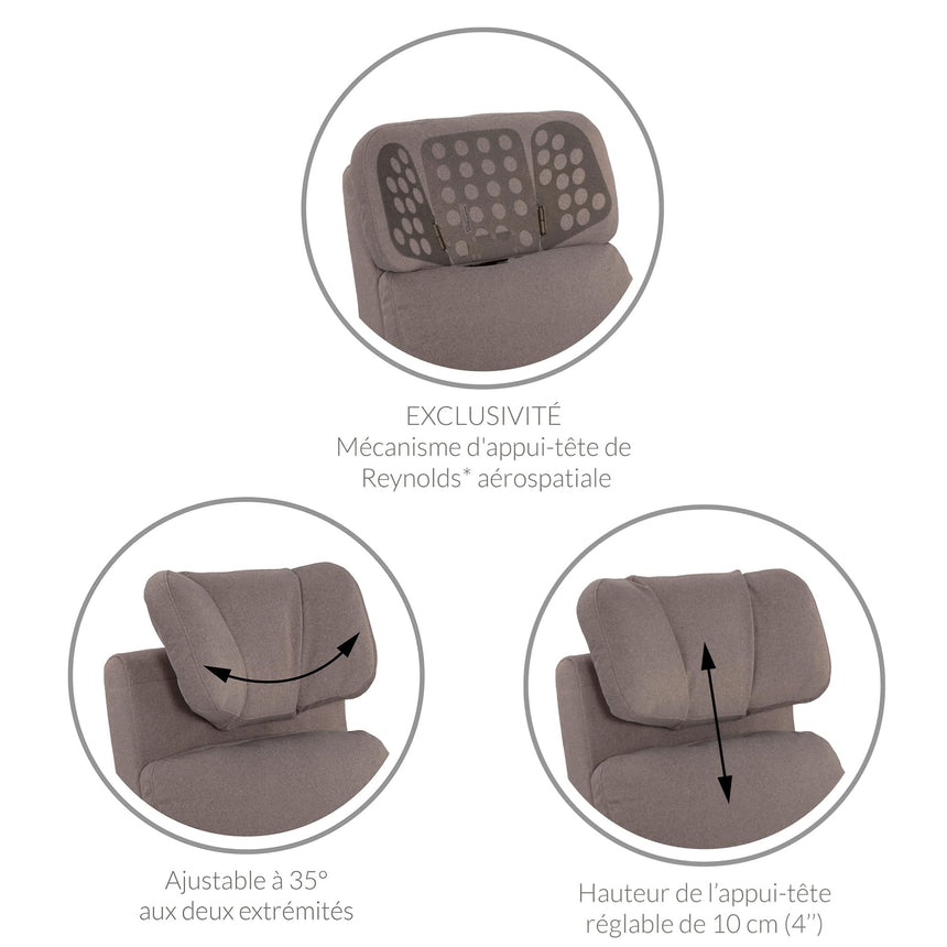 Fauteuil Berçant Inclinable Pivotant Hailey - Arlo Beige
