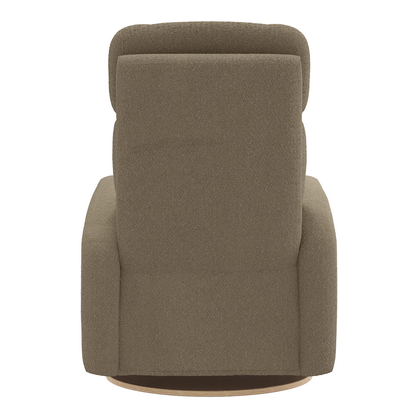 Fauteuil Berçant Inclinable Pivotant Hailey - Tissu Anti-tache Tessa Mocha-Jaymar BB-JAM-523-MOCHA606-CLÉMENT