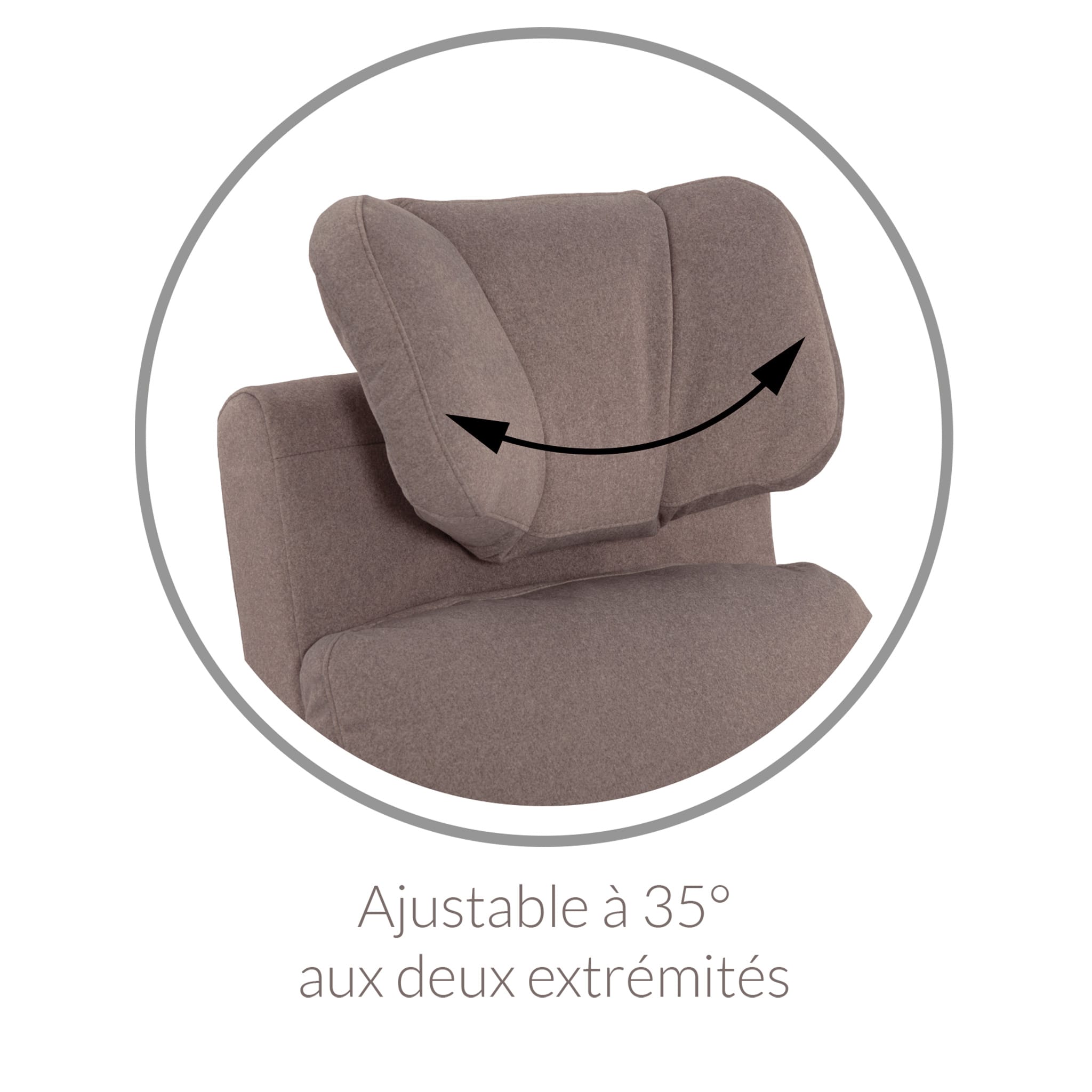 Fauteuil Berçant Inclinable Pivotant Hailey - Puppy Pearl - Jaymar
