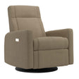 Grand Fauteuil Berçant et Pivotant Nelly avec Mécanisme Électrique - Tissu Anti-tache Tessa Mocha-Jaymar BB-JAM-525-MOCHA606-CLÉMENT