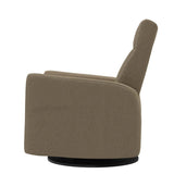 Grand Fauteuil Berçant et Pivotant Nelly avec Mécanisme Électrique - Tissu Anti-tache Tessa Mocha-Jaymar BB-JAM-525-MOCHA606-CLÉMENT