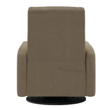 Grand Fauteuil Berçant et Pivotant Nelly avec Mécanisme Électrique - Tissu Anti-tache Tessa Mocha-Jaymar BB-JAM-525-MOCHA606-CLÉMENT