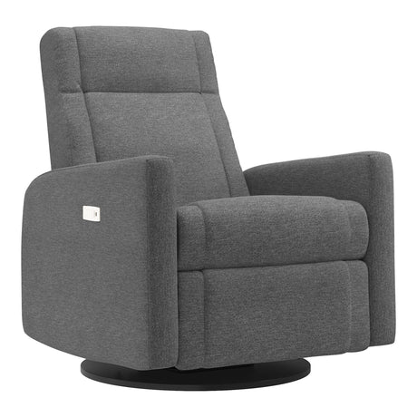 Grand Fauteuil Berçant et Pivotant Nelly avec Mécanisme Électrique - Nexus Charcoal-Jaymar BB-JAM-525295NEXU59-CLÉMENT