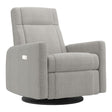Grand Fauteuil Berçant et Pivotant Nelly avec Mécanisme Électrique - Nubia Silver-Jaymar BB-JAM-525295NUBI57-CLÉMENT