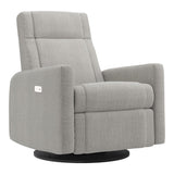 Grand Fauteuil Berçant et Pivotant Nelly avec Mécanisme Électrique - Nubia Silver-Jaymar BB-JAM-525295NUBI57-CLÉMENT