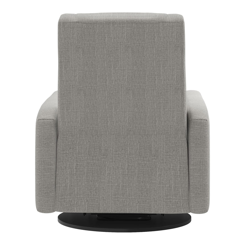 Grand Fauteuil Berçant et Pivotant Nelly avec Mécanisme Électrique - Nubia Silver-Jaymar BB-JAM-525295NUBI57-CLÉMENT