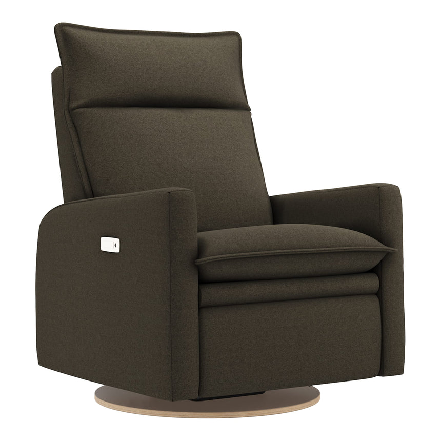 Grand Fauteuil Berçant et Pivotant Arya avec Mécanisme Électrique - Espresso-Jaymar BB-JAM-526-ESPRE006-CLÉMENT