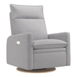 Grand Fauteuil Berçant et Pivotant Arya avec Mécanisme Électrique - Como Dove Grey-Jaymar BB-JAM-526295COMO61-CLÉMENT