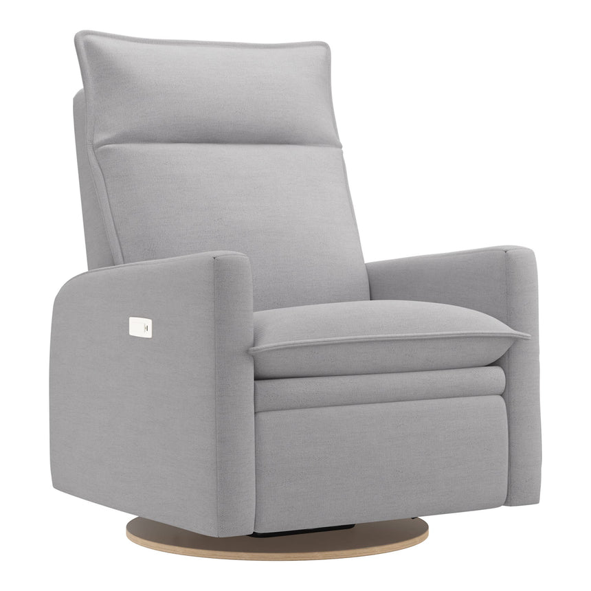 Grand Fauteuil Berçant et Pivotant Arya avec Mécanisme Électrique - Como Dove Grey-Jaymar BB-JAM-526295COMO61-CLÉMENT