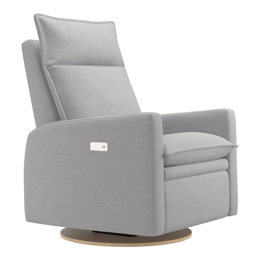 Grand Fauteuil Berçant et Pivotant Arya avec Mécanisme Électrique - Como Dove Grey-Jaymar BB-JAM-526295COMO61-CLÉMENT