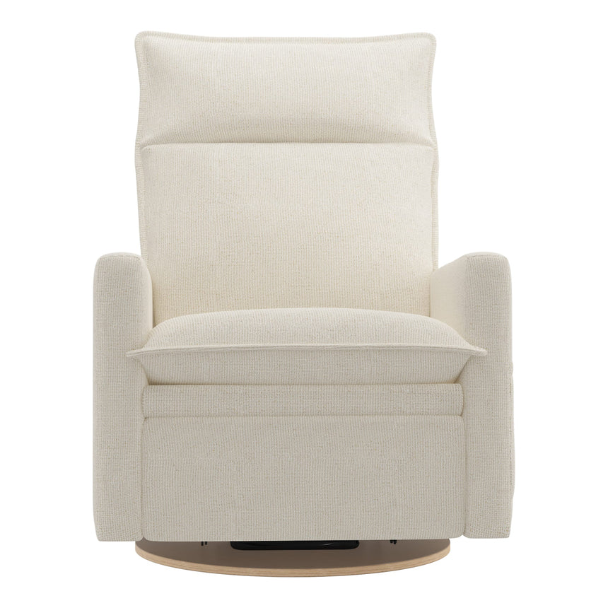 Grand Fauteuil Berçant et Pivotant Arya avec Mécanisme Électrique - Henequen (Tissu anti-tache)-Jaymar BB-JAM-526295HENE01-CLÉMENT