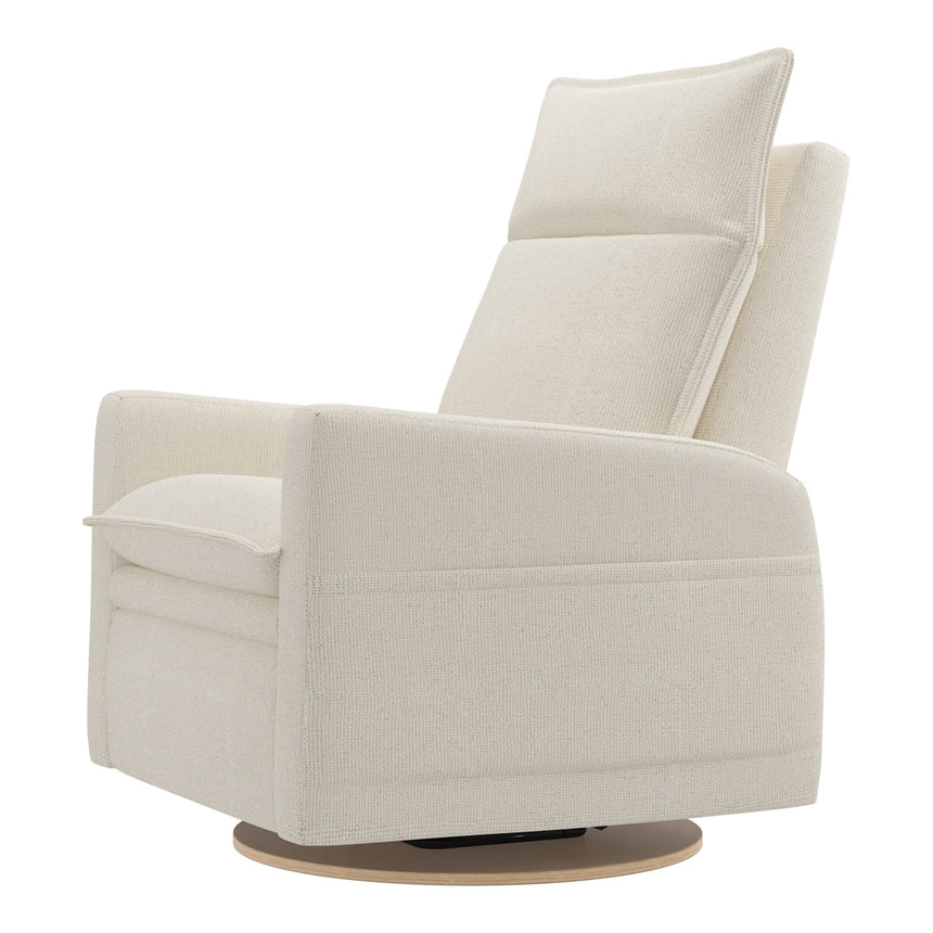 Grand Fauteuil Berçant et Pivotant Arya avec Mécanisme Électrique - Henequen (Tissu anti-tache)-Jaymar BB-JAM-526295HENE01-CLÉMENT