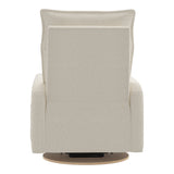 Grand Fauteuil Berçant et Pivotant Arya avec Mécanisme Électrique - Henequen (Tissu anti-tache)-Jaymar BB-JAM-526295HENE01-CLÉMENT