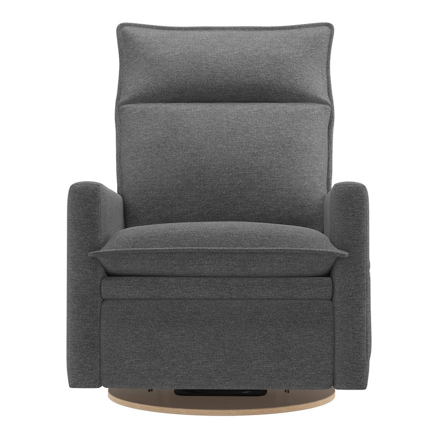 Grand Fauteuil Berçant et Pivotant Arya avec Mécanisme Électrique - Nexus Charcoal-Jaymar BB-JAM-526295NEXU59-CLÉMENT