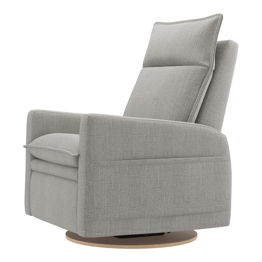 Grand Fauteuil Berçant et Pivotant Arya avec Mécanisme Électrique - Nubia Silver-Jaymar BB-JAM-526295NUBI57-CLÉMENT