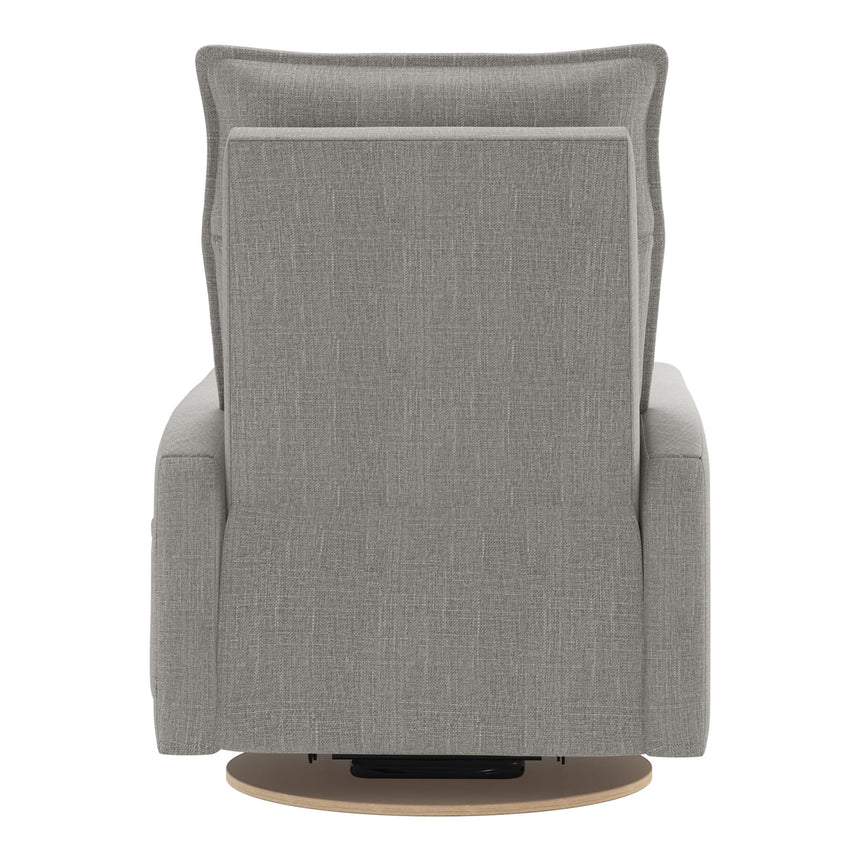 Grand Fauteuil Berçant et Pivotant Arya avec Mécanisme Électrique - Nubia Silver-Jaymar BB-JAM-526295NUBI57-CLÉMENT