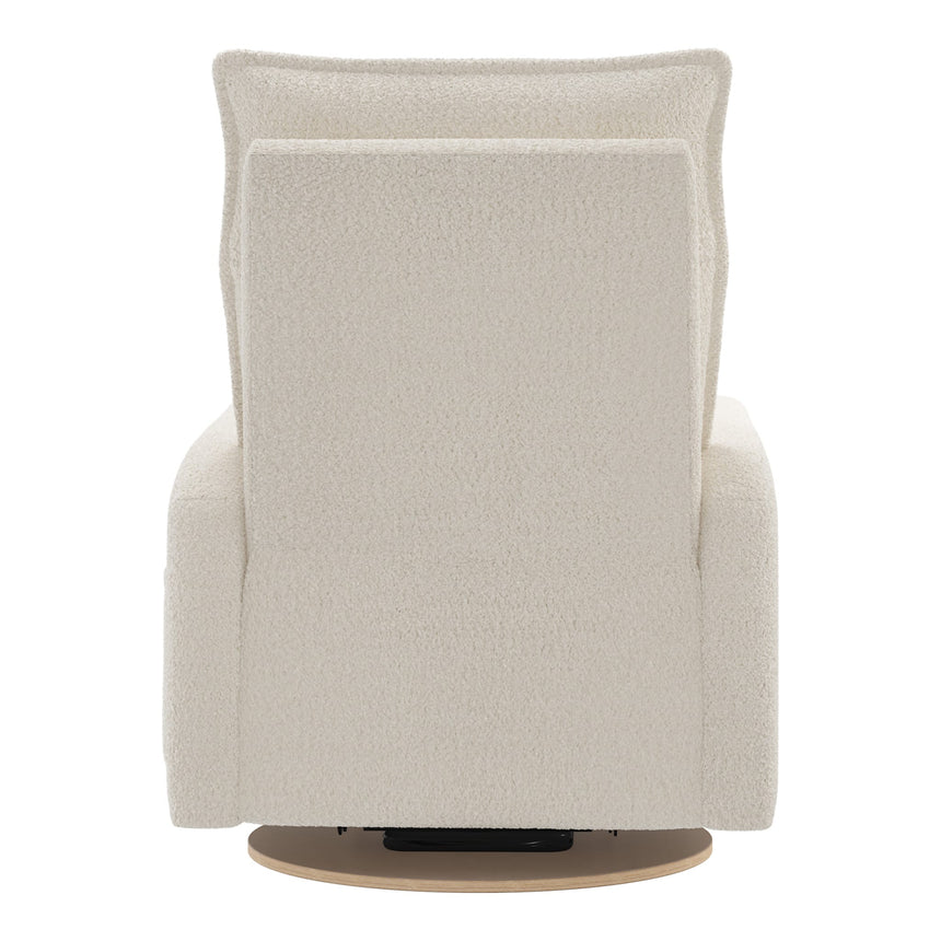 Grand Fauteuil Berçant et Pivotant Arya avec Mécanisme Électrique - Puppy Pearl-Jaymar BB-JAM-526295PUPP11-CLÉMENT