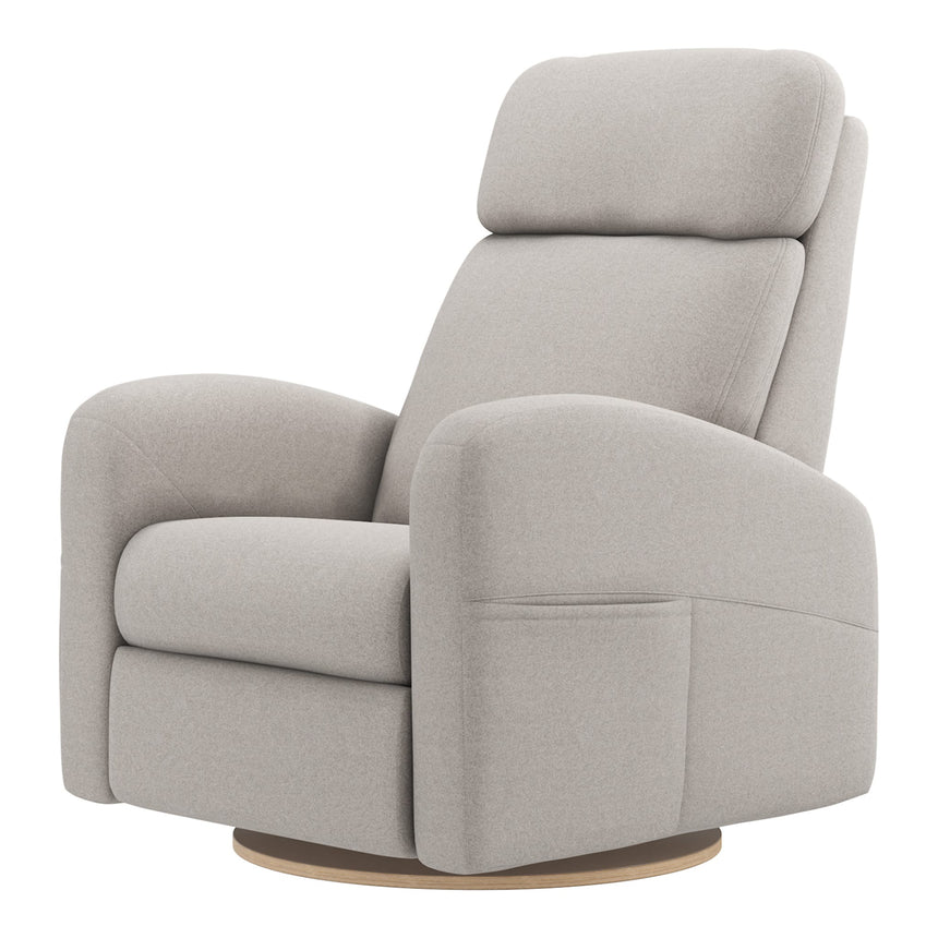 Grand Fauteuil Berçant Inclinable Pivotant Hailey avec Mécanisme Électrique - Arlo Heather Pearl-Jaymar BB-JAM-527295ARL601-CLÉMENT