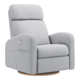Grand Fauteuil Berçant Inclinable Pivotant Hailey avec Mécanisme Électrique - Arlo Heather Silver-Jaymar BB-JAM-527295ARLO57-CLÉMENT