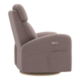 Grand Fauteuil Berçant Inclinable Pivotant Hailey avec Mécanisme Électrique - Arlo Beige-Jaymar BB-JAM-527295ARLO96-CLÉMENT