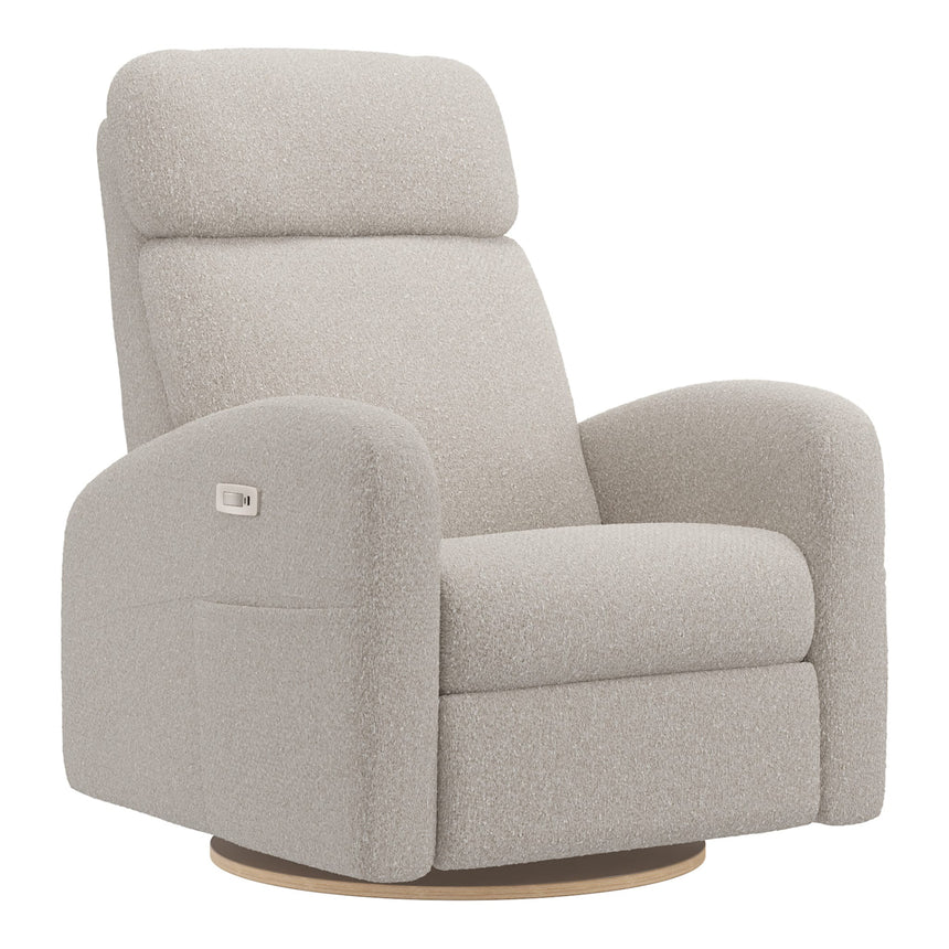 Grand Fauteuil Berçant Inclinable Pivotant Hailey avec Mécanisme Électrique - Beyond Sheep Vanilla-Jaymar BB-JAM-527295BEYO11-CLÉMENT