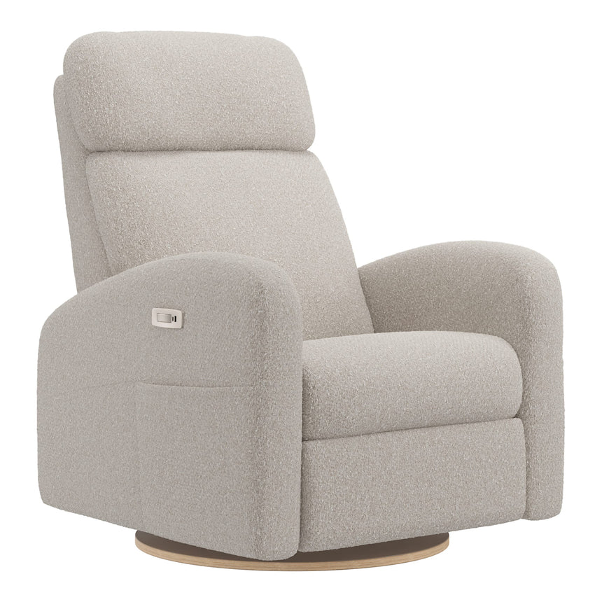 Grand Fauteuil Berçant Inclinable Pivotant Hailey avec Mécanisme Électrique - Beyond Sheep Vanilla-Jaymar BB-JAM-527295BEYO11-CLÉMENT
