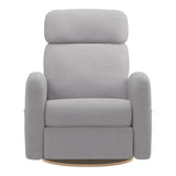 Grand Fauteuil Berçant Inclinable Pivotant Hailey avec Mécanisme Électrique - Como Dove Grey-Jaymar BB-JAM-527295COMO61-CLÉMENT