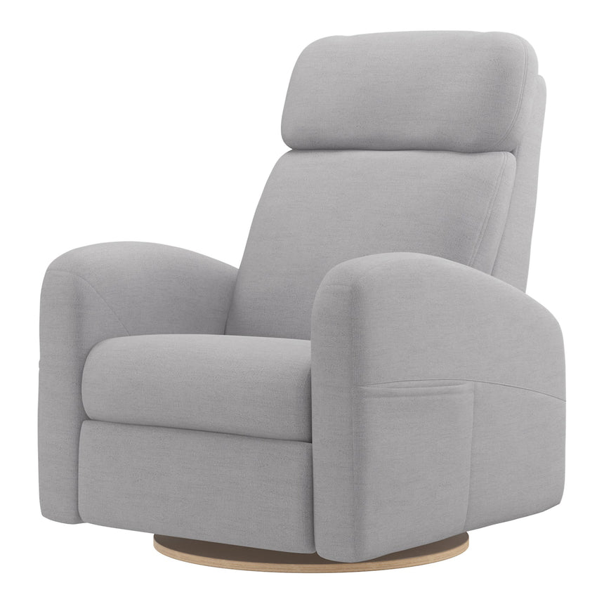 Grand Fauteuil Berçant Inclinable Pivotant Hailey avec Mécanisme Électrique - Como Dove Grey-Jaymar BB-JAM-527295COMO61-CLÉMENT