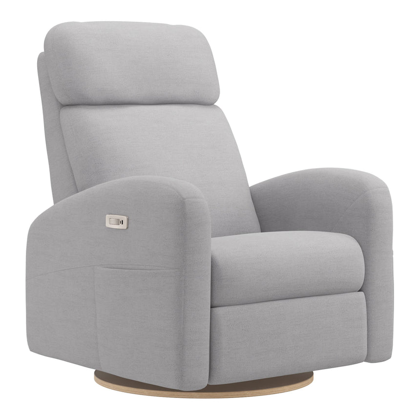 Grand Fauteuil Berçant Inclinable Pivotant Hailey avec Mécanisme Électrique - Como Dove Grey-Jaymar BB-JAM-527295COMO61-CLÉMENT
