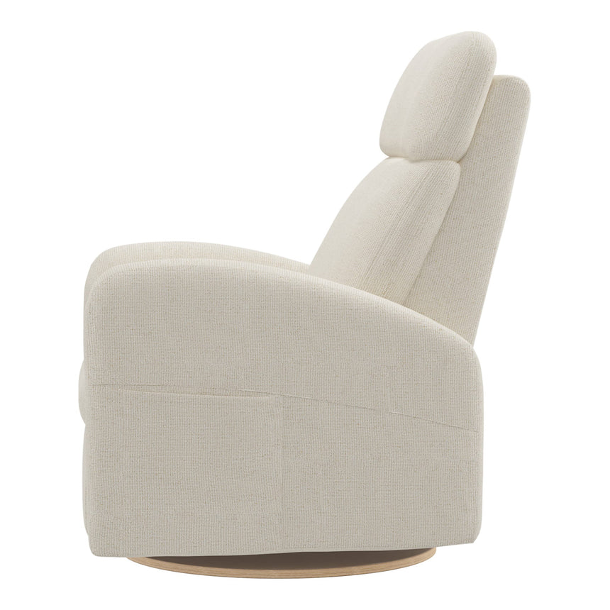 Grand Fauteuil Berçant Inclinable Pivotant Hailey avec Mécanisme Électrique - Henequen (Tissu anti-tache)-Jaymar BB-JAM-527295HENE01-CLÉMENT