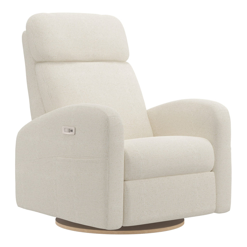 Grand Fauteuil Berçant Inclinable Pivotant Hailey avec Mécanisme Électrique - Henequen (Tissu anti-tache)-Jaymar BB-JAM-527295HENE01-CLÉMENT